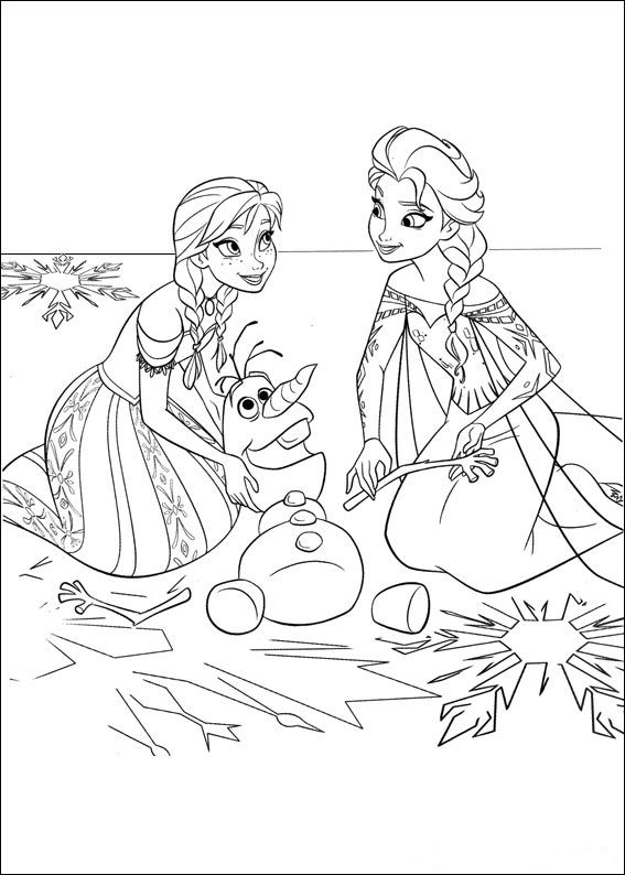 Plansa de colorat cu Frozen 46 41